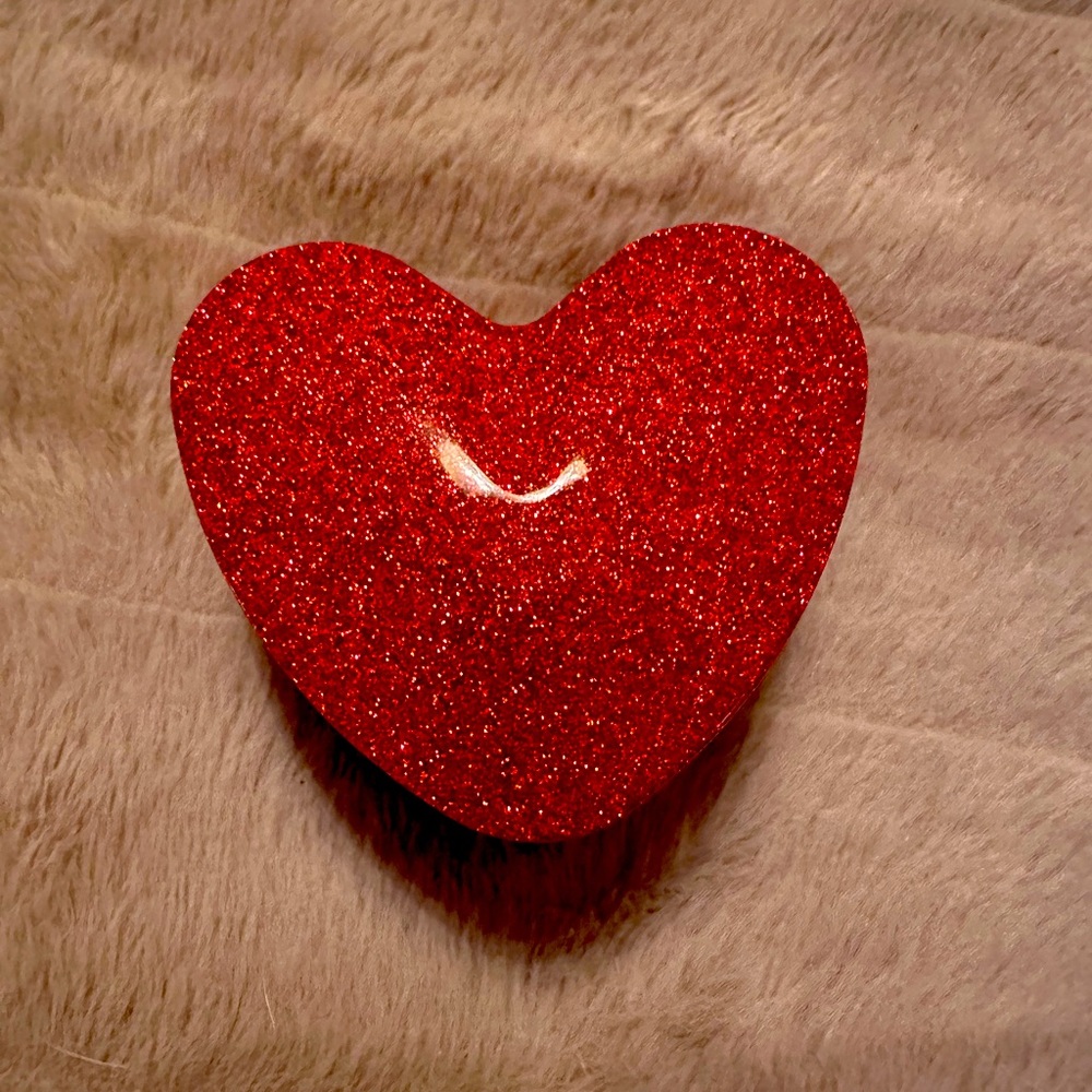 Resin Heart Trinket Box